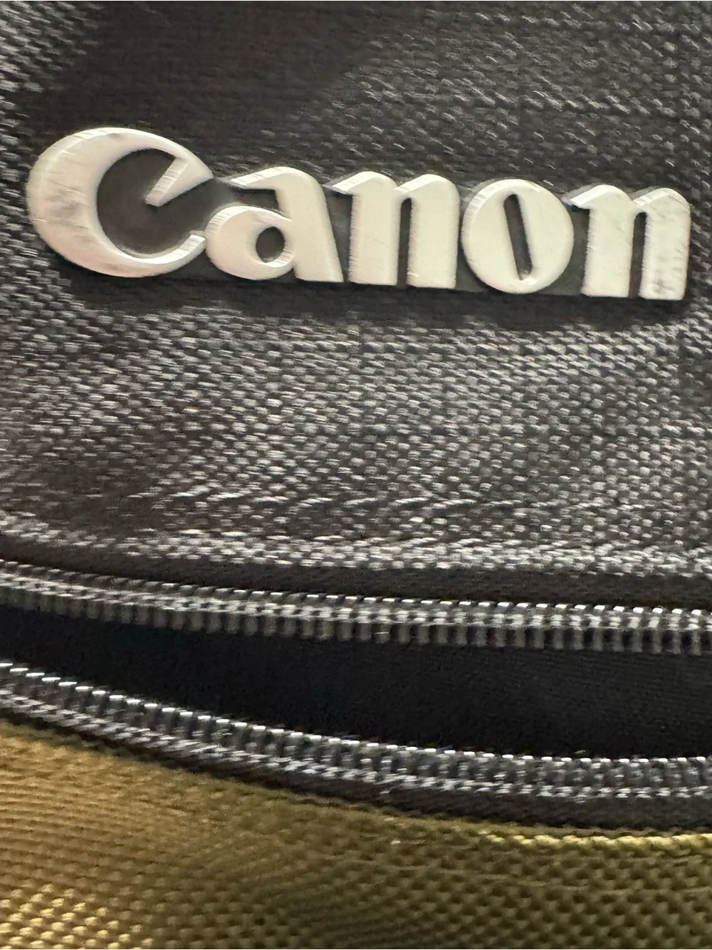 Canon Black and Olive Green Men’s Camera Backpack